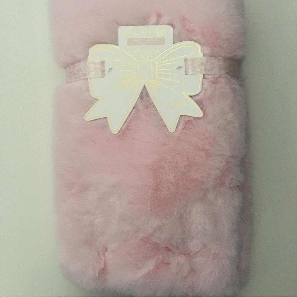 NEW Baby Blanket Pink Soft Thick Cozy Baby Gift | Danbar
